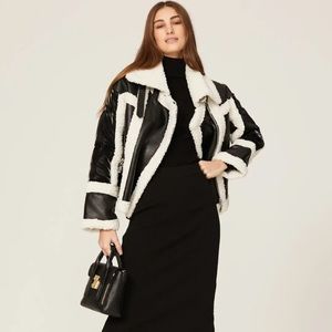 NVLT Moto Jacket faux fur 
Statement jacket SIZE M